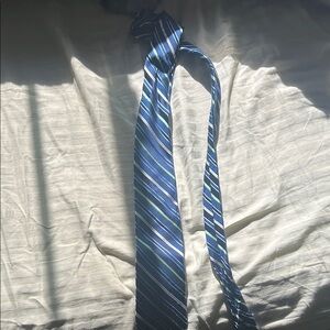Elegant Blue Striped Tie
